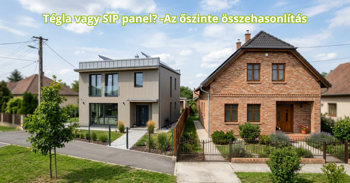 Tégla vagy SIP panel? Az őszinte összehasonlítás variosystem